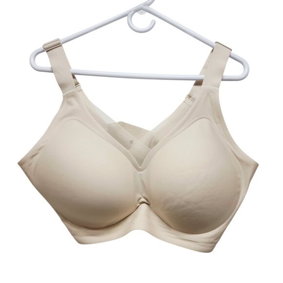 Wireless Minimizer Full Coverage Soft Cup Bra Beige Size 5XL Plus Size - Picture 1 of 3